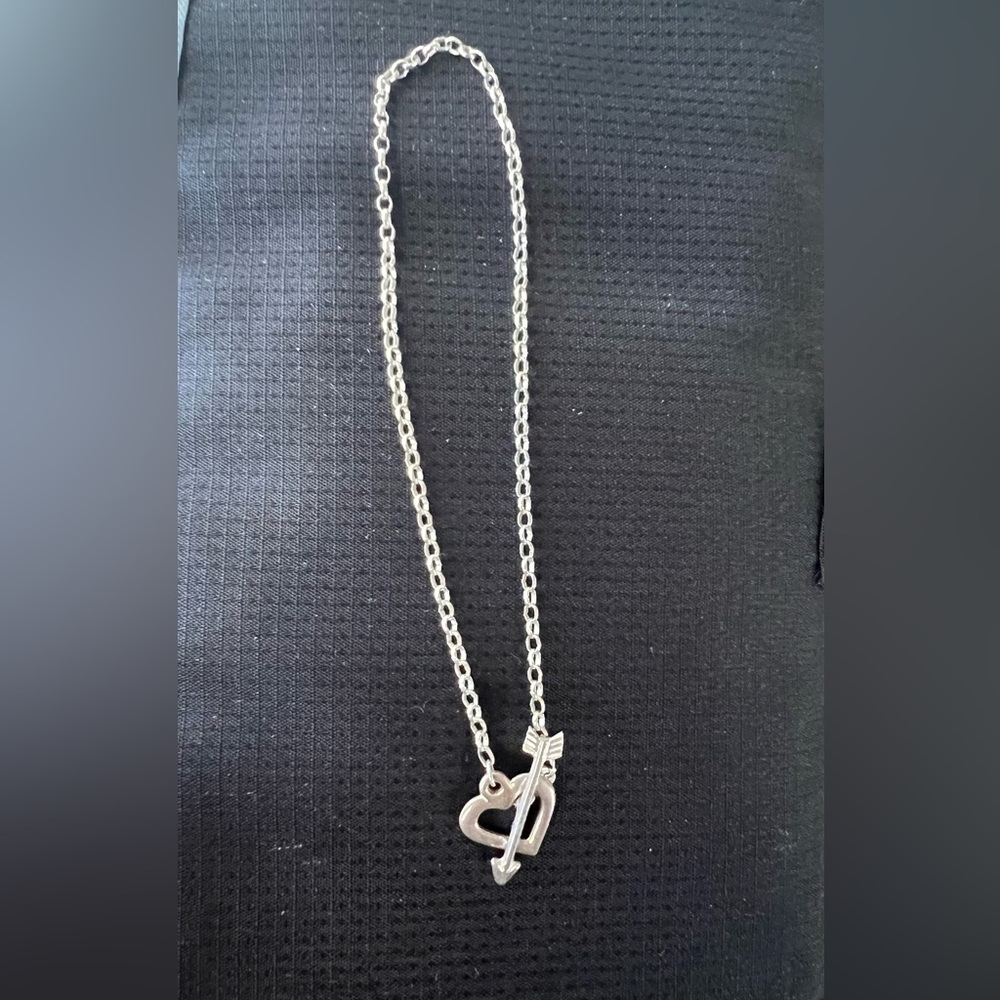 💝Valentine’s Day Gift ready! Vintage Avon Arrow/heart bracelet Sterling 925 💘